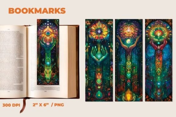 Download Mysticism Stained Glass Bookmark - Mysticism Collection