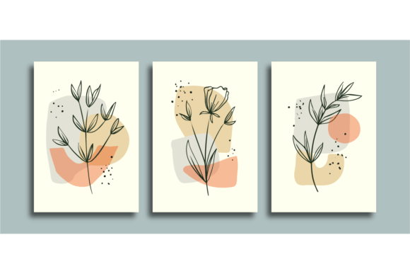 Download Wall Art Poster Background Line Art Leaf - Poster Collection