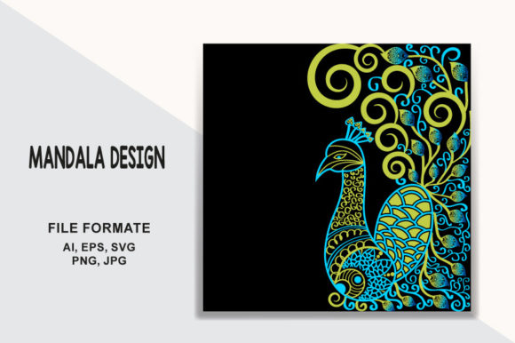 Download Artistic Mandala Peacock Animal Symbol - Symbol Collection
