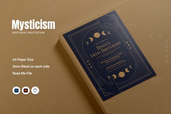 Download Mysticism Birthday Invitation - Mysticism Collection