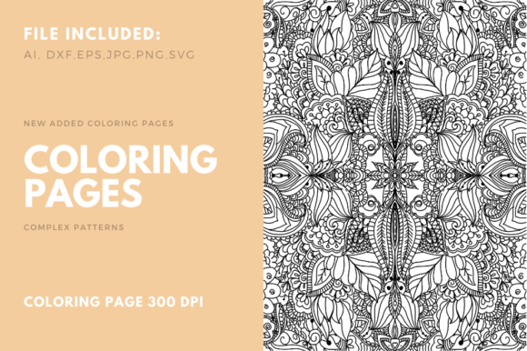 Download Coloring Page Complex Pattern for POD 03 - Complex pattern Collection