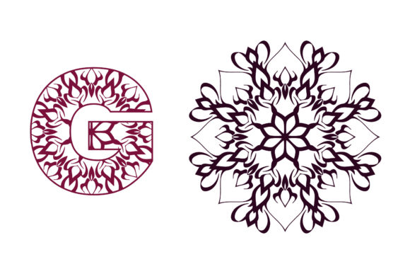 Download Mandala Font Alphabet G Style - Mandala font Collection